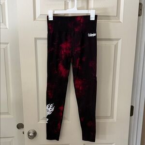 Civil Regime Black and Red Leggings